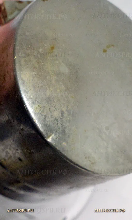 Чайница стеклянная старинная с металлической крышкой. WMF. Германия. Нач. ХХ века. №21113